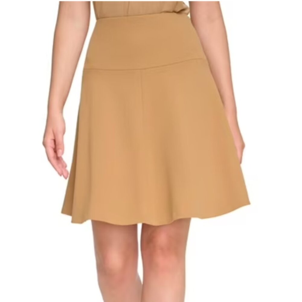 NWT Calvin Klein Womens  Crepe Mini Skirt